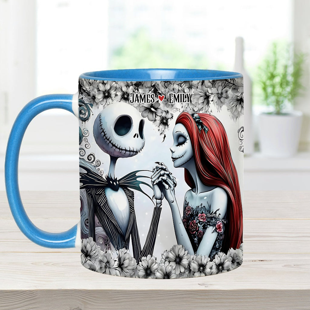 Personalized Accent Mug with Nightmare Design for Couples Gift Accent Mug GradoCreations