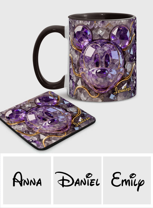 Personalized Magical Mouse Accent Mug & Coaster Gift for Mom