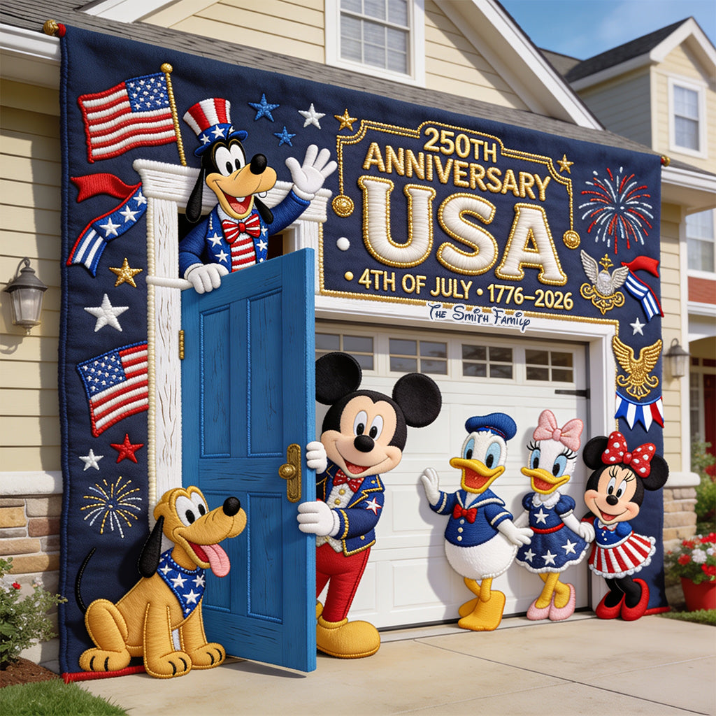 Personalized 4th of July Garage Door Banner Custom Design Garage Door Banner GradoCreations