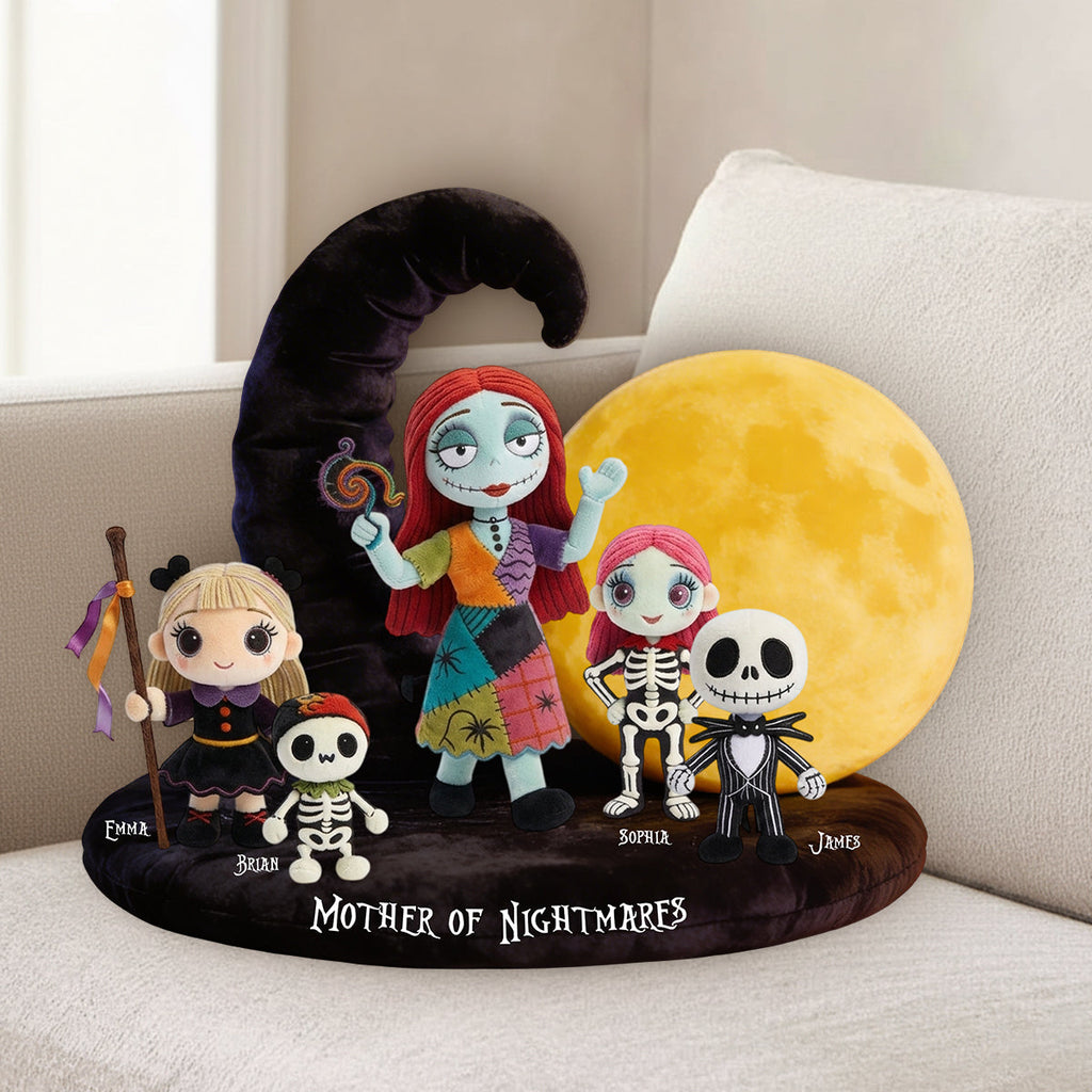 Personalized Nightmare Faux Fur Pillow Custom Gift for Kids Premium Faux Fur Pillow GradoCreations