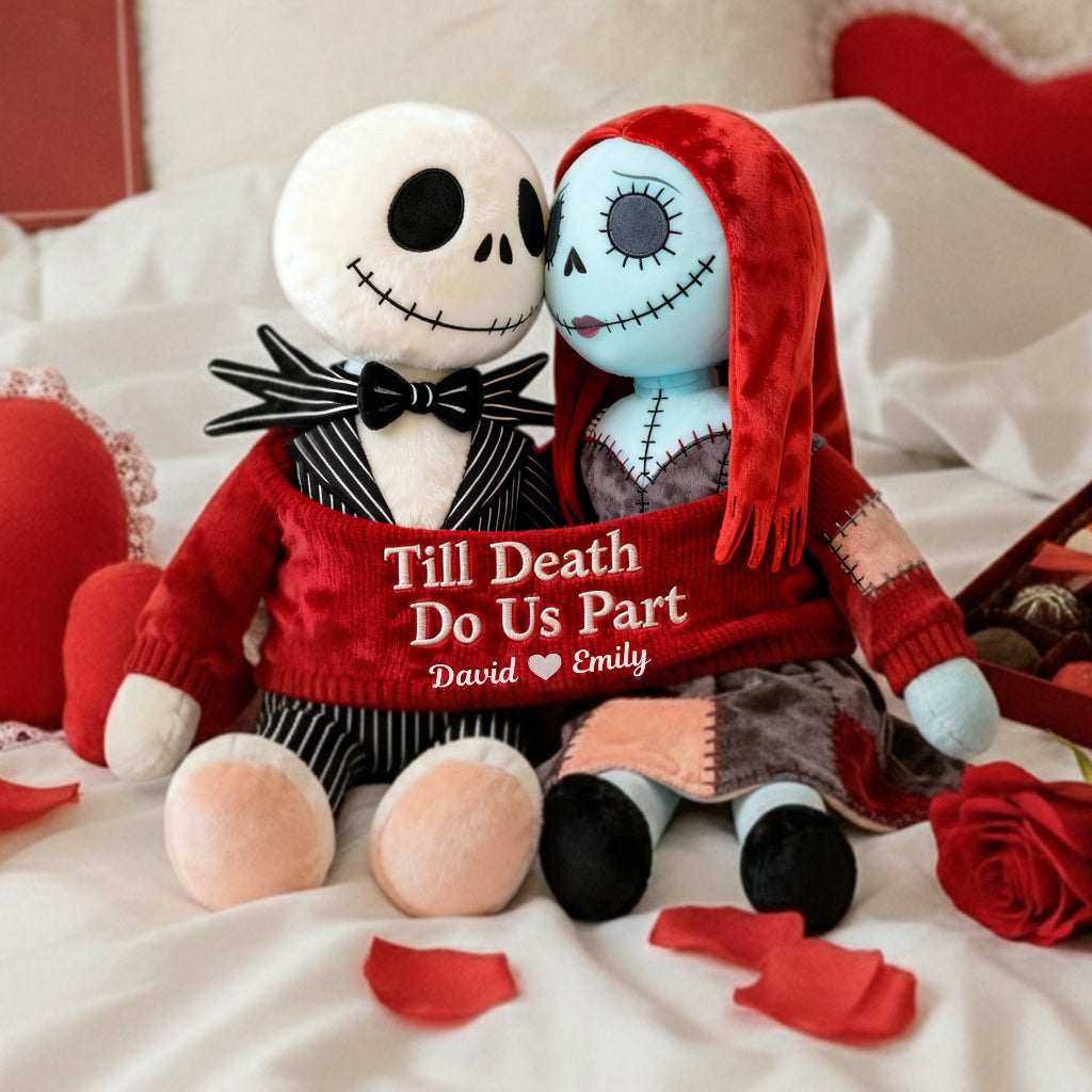 Personalized Faux Fur Shaped Pillow Till Death Do Us Part Gift Faux Fur Shaped Pillow GradoCreations
