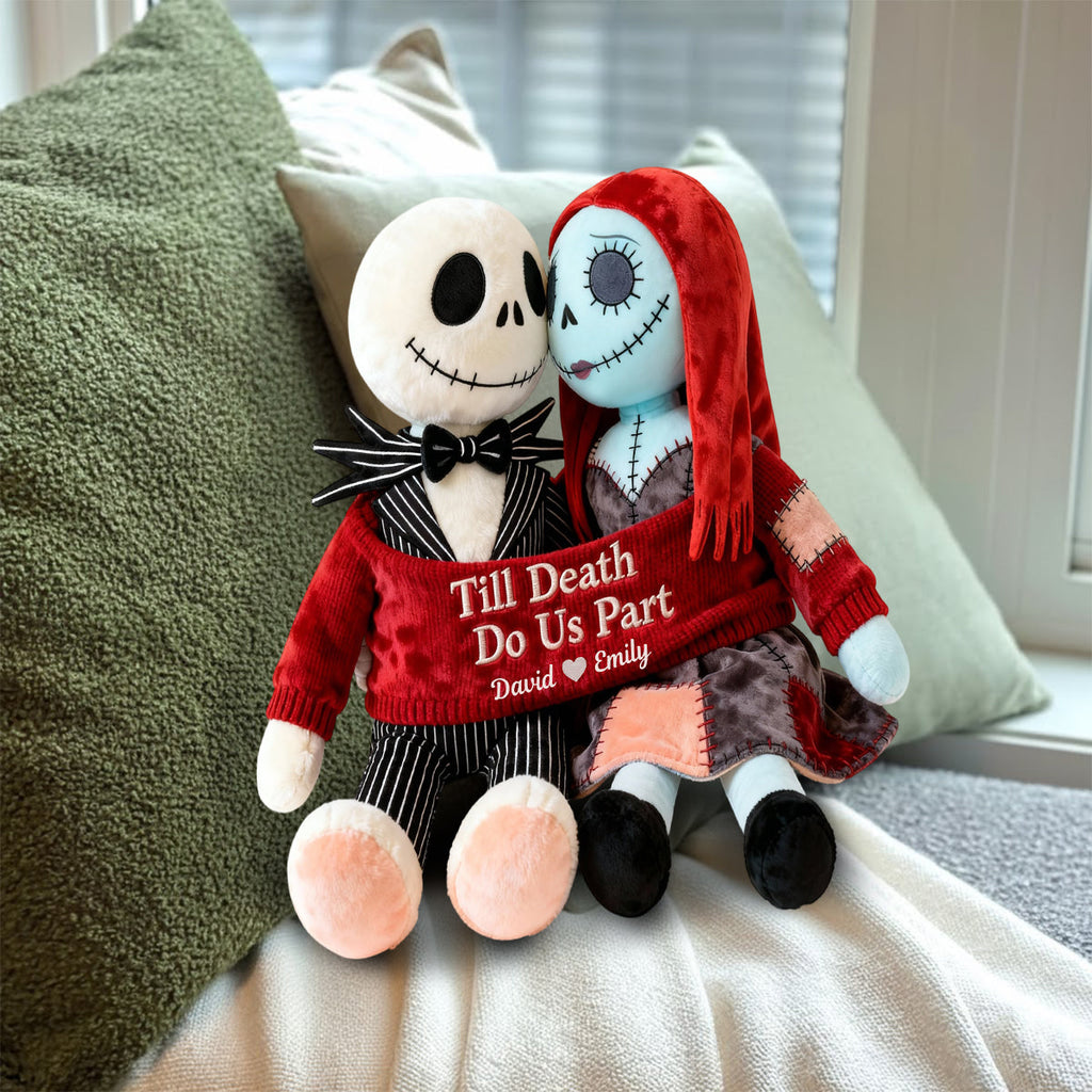 Personalized Faux Fur Shaped Pillow Till Death Do Us Part Gift Faux Fur Shaped Pillow GradoCreations