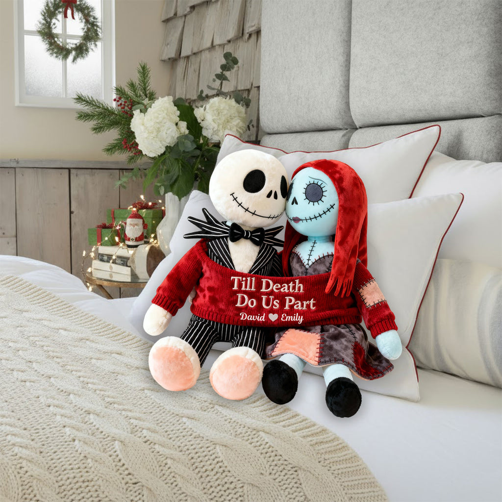 Personalized Faux Fur Shaped Pillow Till Death Do Us Part Gift Faux Fur Shaped Pillow GradoCreations