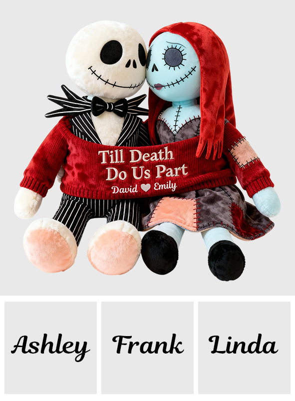 Personalized Faux Fur Shaped Pillow Till Death Do Us Part Gift Faux Fur Shaped Pillow GradoCreations