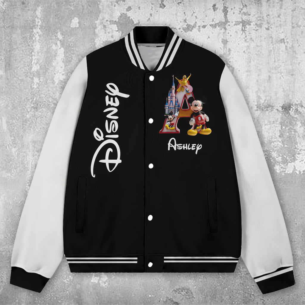 Personalized Mickey Mouse Varsity Jacket Custom Name Gift Varsity Jacket GradoCreations