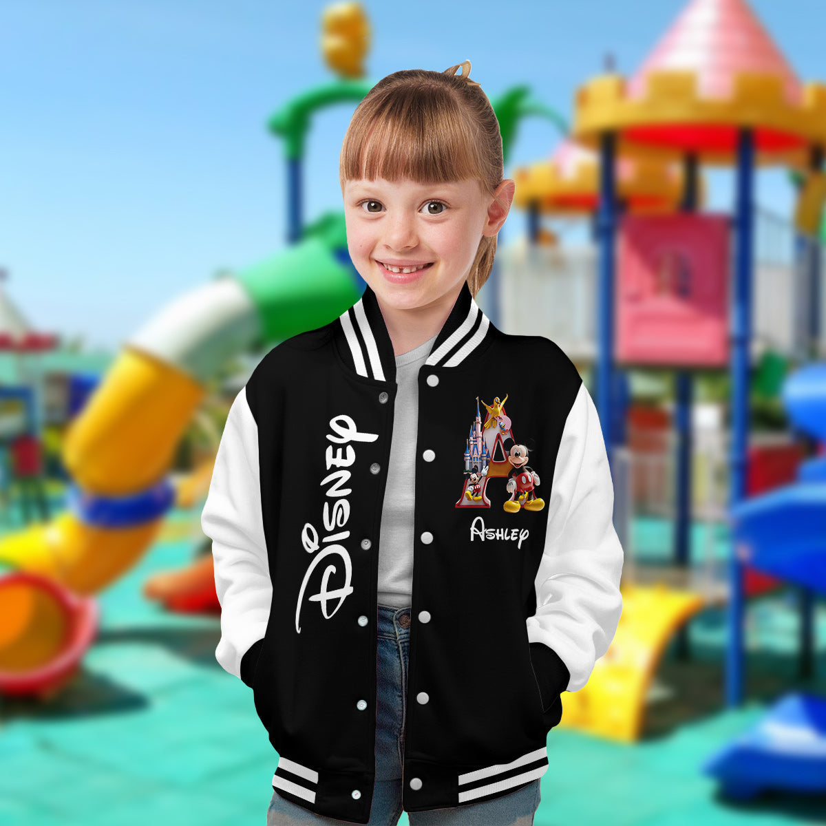 Personalized Mickey Mouse Varsity Jacket Custom Name Gift Varsity Jacket GradoCreations