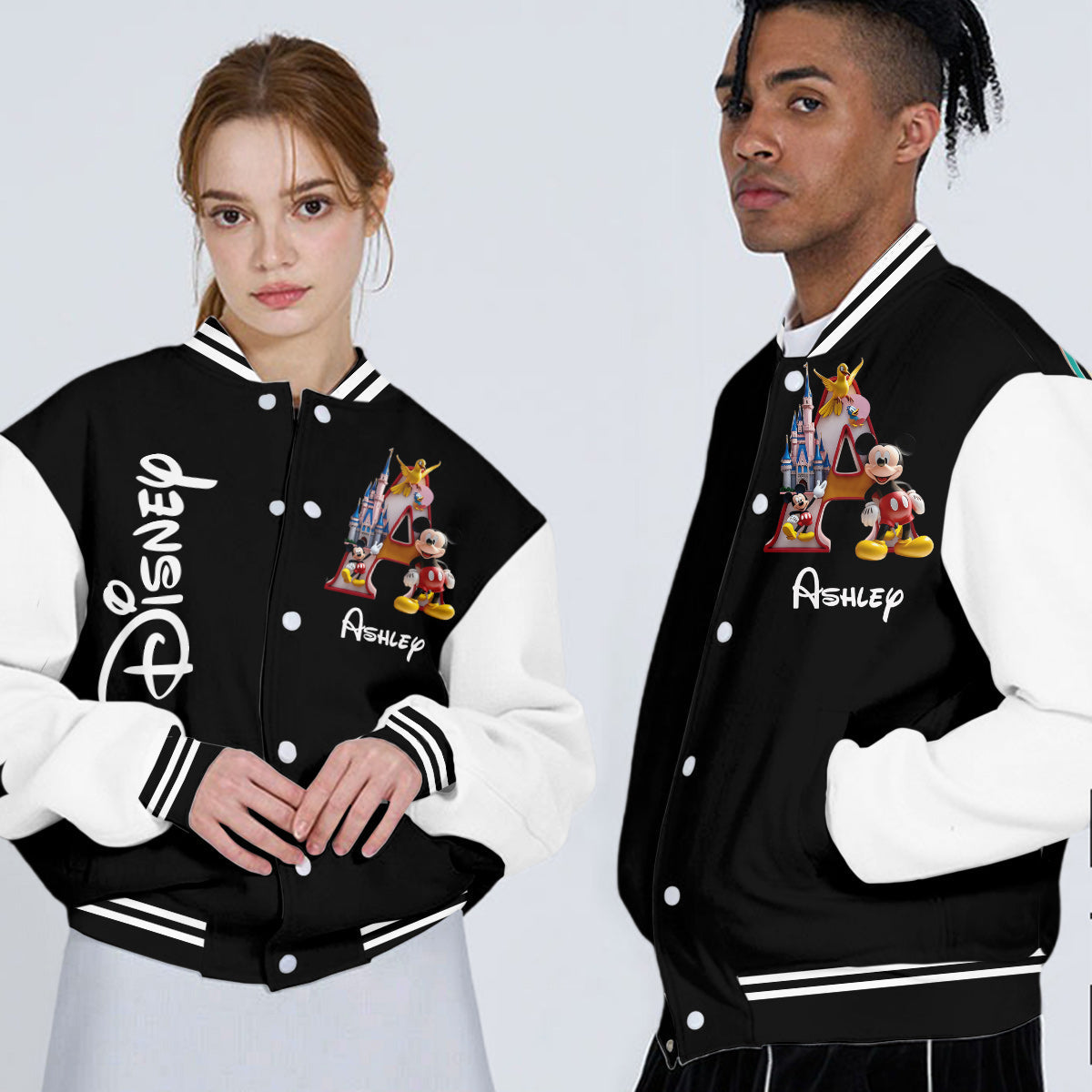 Personalized Mickey Mouse Varsity Jacket Custom Name Gift Varsity Jacket GradoCreations
