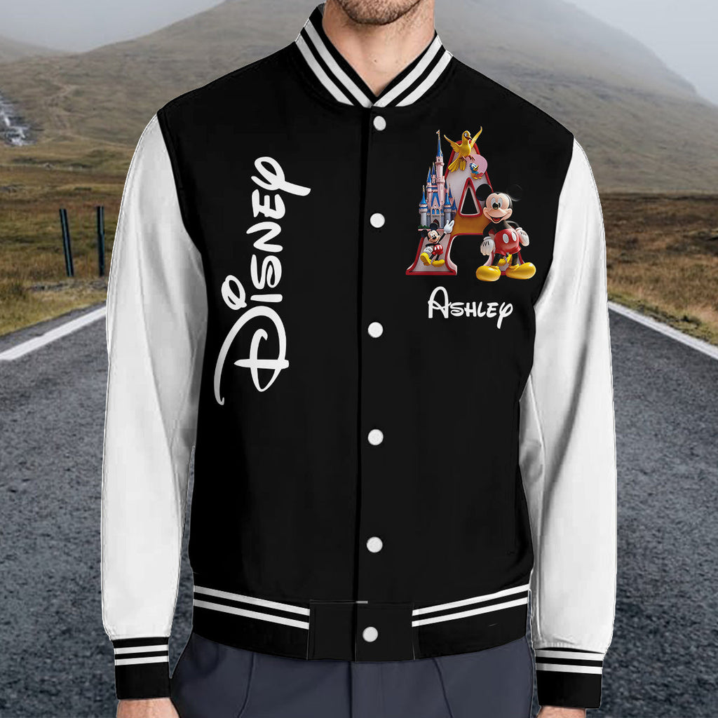 Personalized Mickey Mouse Varsity Jacket Custom Name Gift Varsity Jacket GradoCreations