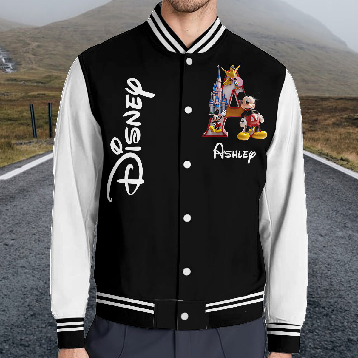 Personalized Mickey Mouse Varsity Jacket Custom Name Gift Varsity Jacket GradoCreations