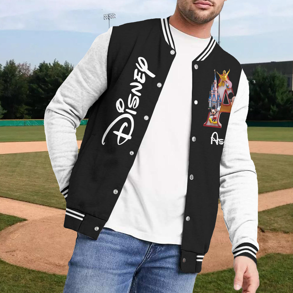 Personalized Mickey Mouse Varsity Jacket Custom Name Gift Varsity Jacket GradoCreations
