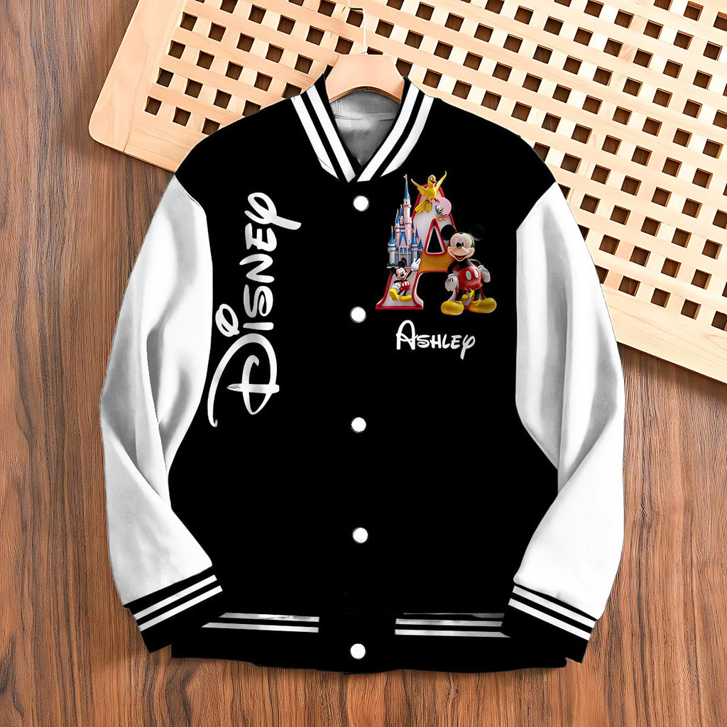 Personalized Mickey Mouse Varsity Jacket Custom Name Gift Varsity Jacket GradoCreations