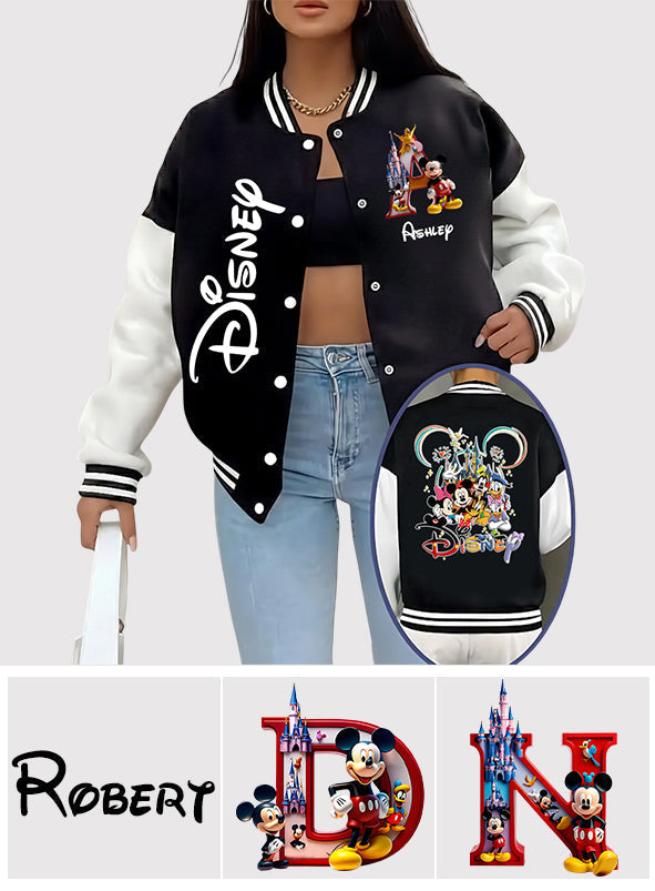 Personalized Mickey Mouse Varsity Jacket Custom Name Gift Varsity Jacket GradoCreations