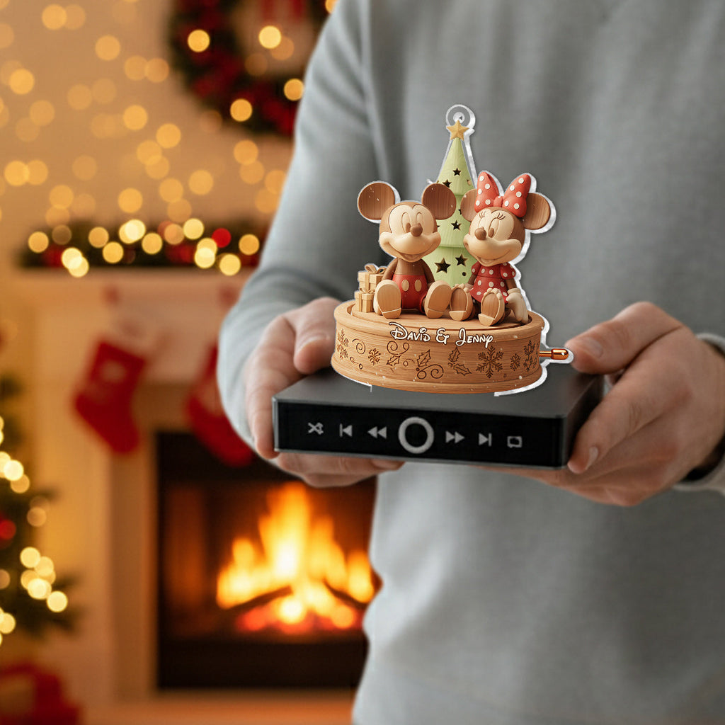Personalized Musical Christmas Ornament Custom Name Gift for Family Music Ornament GradoCreations