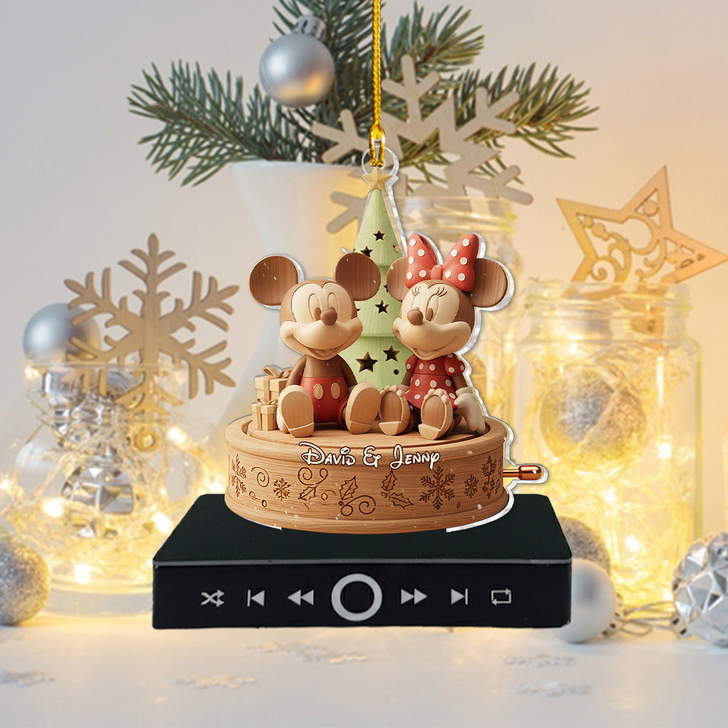 Personalized Musical Christmas Ornament Custom Name Gift for Family Music Ornament GradoCreations