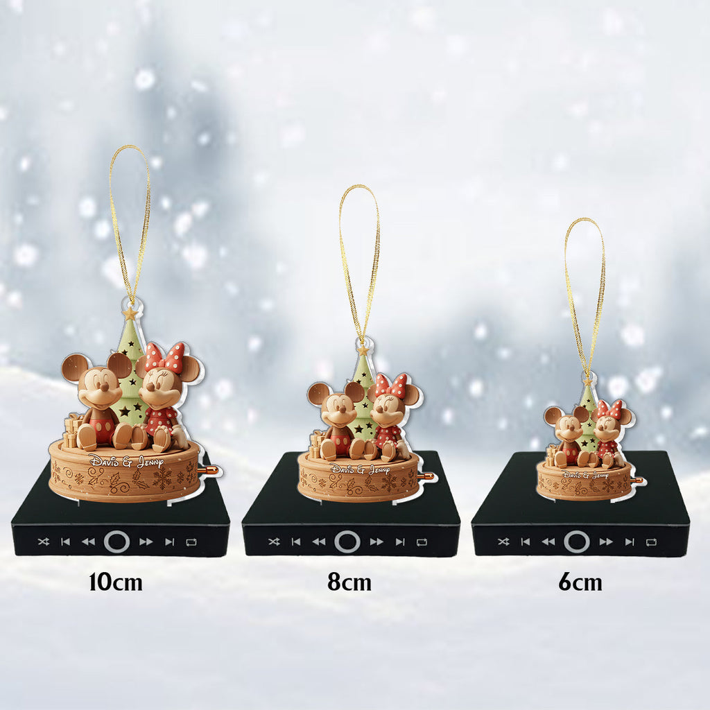 Personalized Musical Christmas Ornament Custom Name Gift for Family Music Ornament GradoCreations