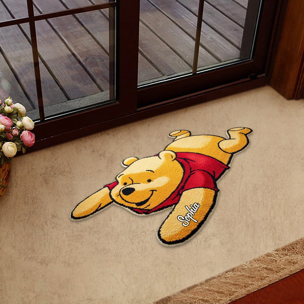 Personalized Tufted Rug Honey Bear Character Gift for Family Tufted Rug GradoCreations