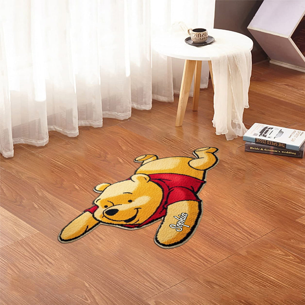 Personalized Tufted Rug Honey Bear Character Gift for Family Tufted Rug GradoCreations