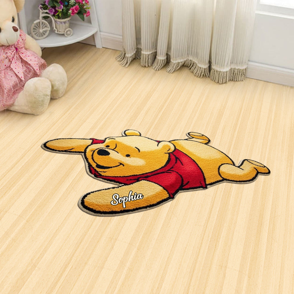 Personalized Tufted Rug Honey Bear Character Gift for Family Tufted Rug GradoCreations
