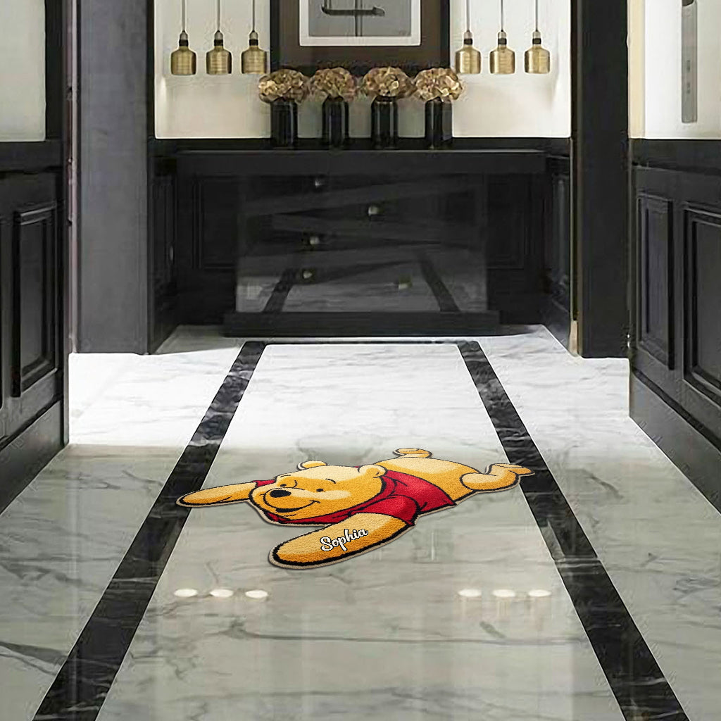 Personalized Tufted Rug Honey Bear Character Gift for Family Tufted Rug GradoCreations