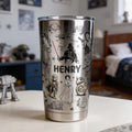 Personalized Star Wars Tumbler with Custom Name Gift for Fans Tumbler GradoCreations