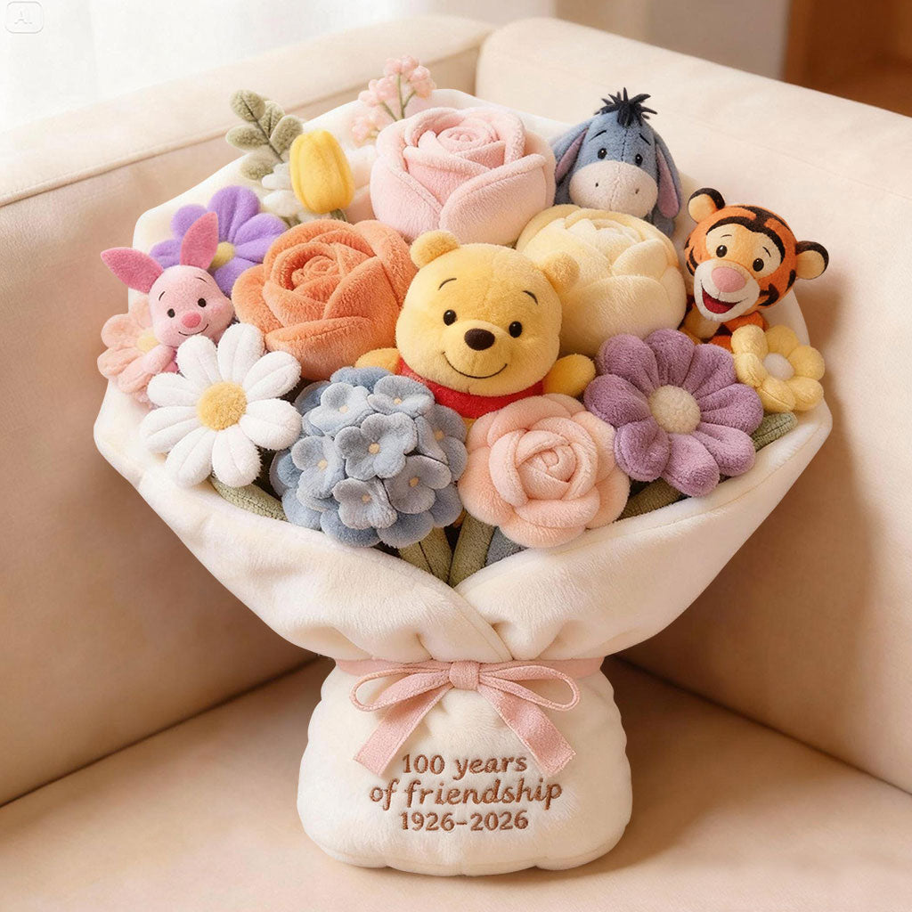 Personalized Faux Fur Shaped Pillow Bouquet Gift for Friends Faux Fur Shaped Pillow GradoCreations