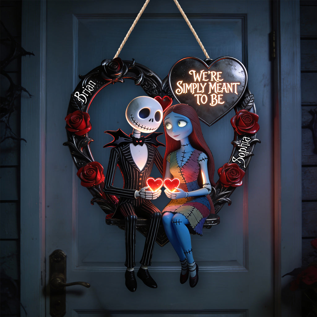 Personalized Nightmare Before Christmas LED Acrylic Sign Gift for Couples LED Light Acrylic Sign GradoCreations