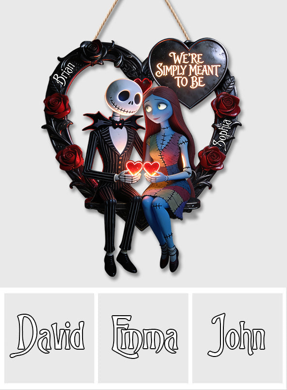 Personalized Nightmare Before Christmas LED Acrylic Sign Gift for Couples LED Light Acrylic Sign GradoCreations