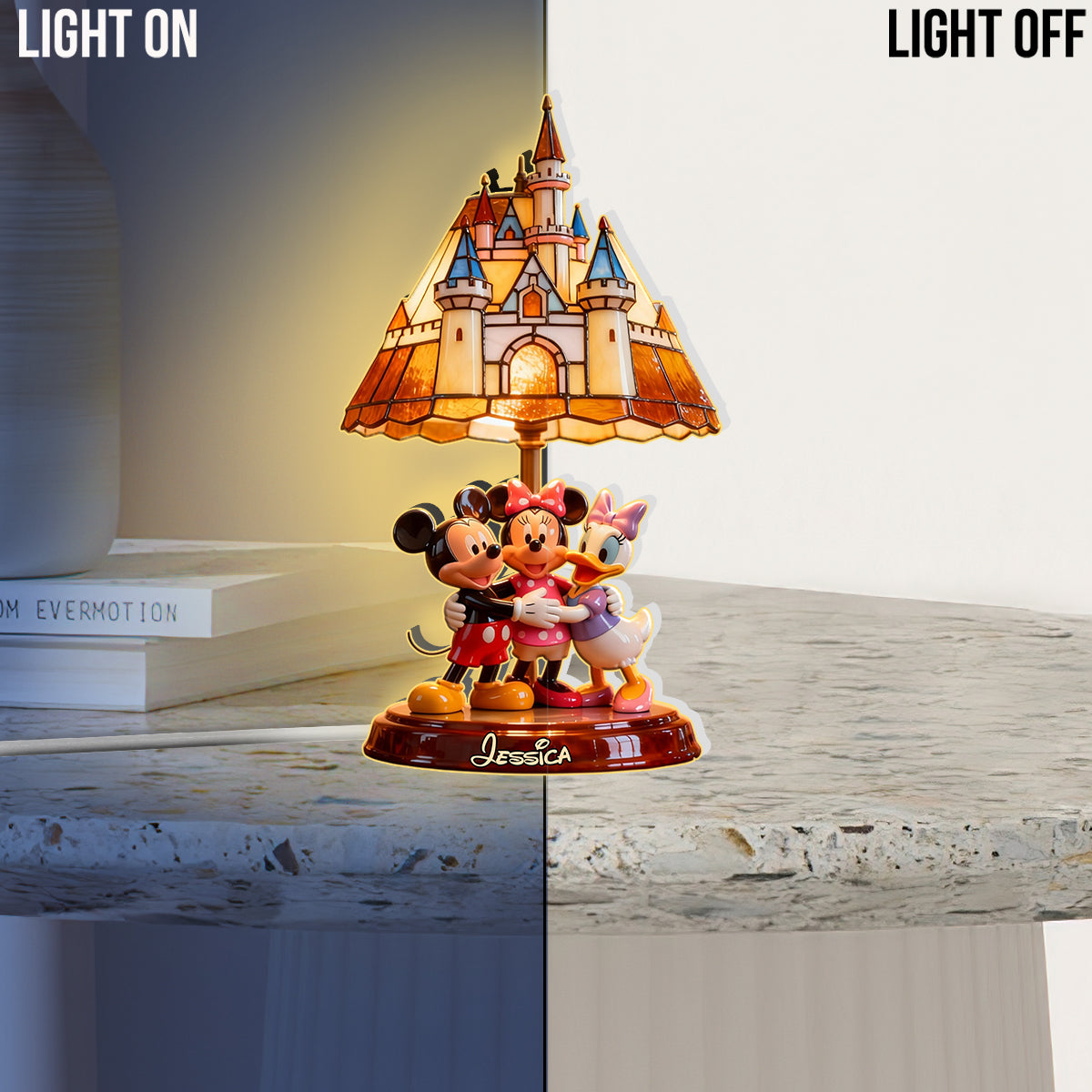 Personalized Acrylic LED Night Light Custom Shape Gift Acrylic LED Night Light GradoCreations