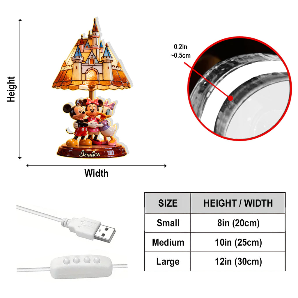 Personalized Acrylic LED Night Light Custom Shape Gift Acrylic LED Night Light GradoCreations