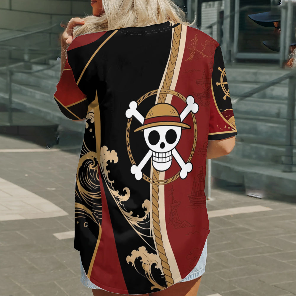 Personalized King Of Pirates Baseball Jersey Custom Name Gift for Movie Fans
