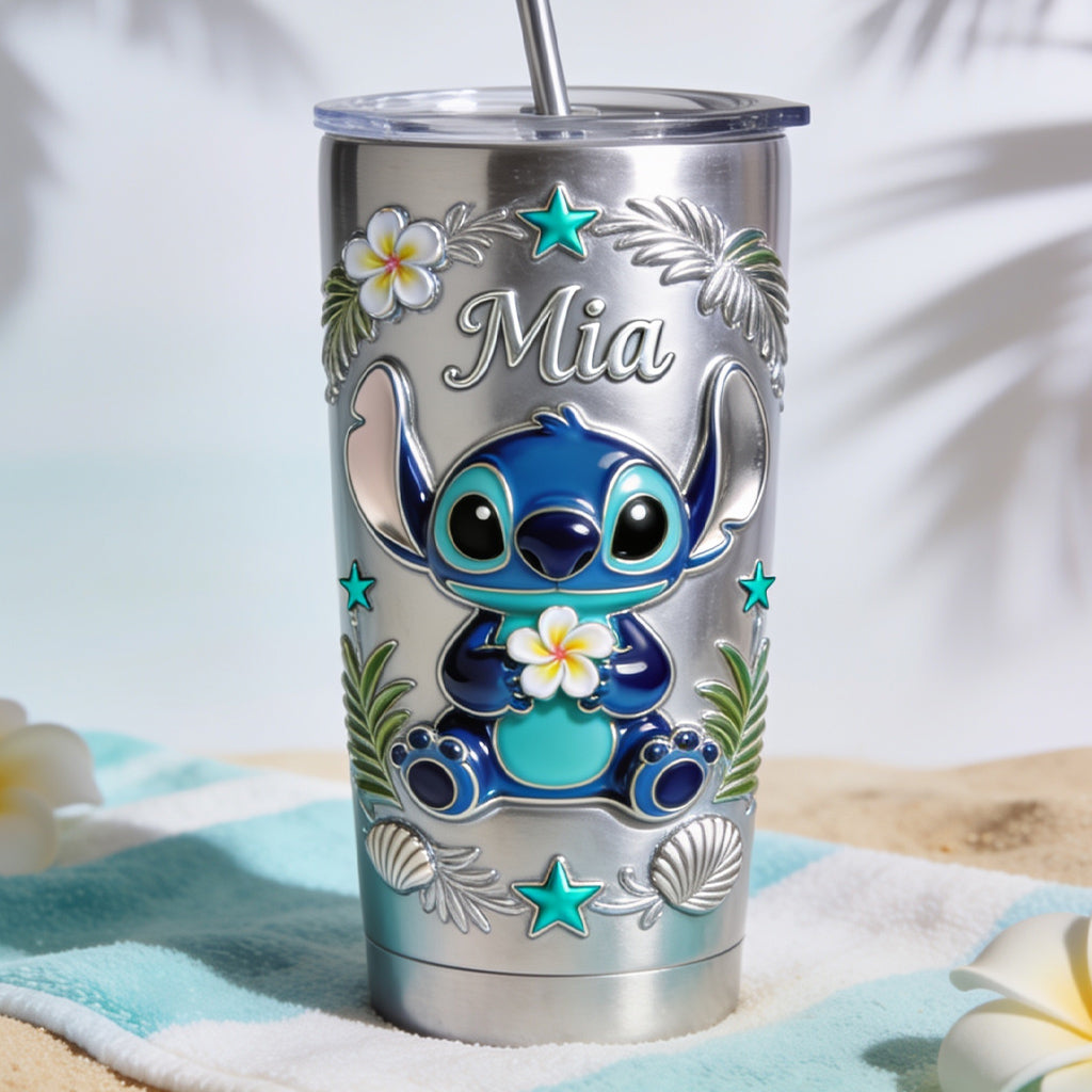 Personalized Ohana Tumbler with Custom Name - Unique Gift Tumbler GradoCreations