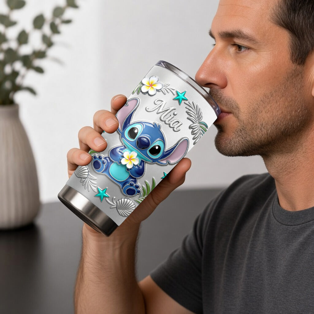 Personalized Ohana Tumbler with Custom Name - Unique Gift Tumbler GradoCreations