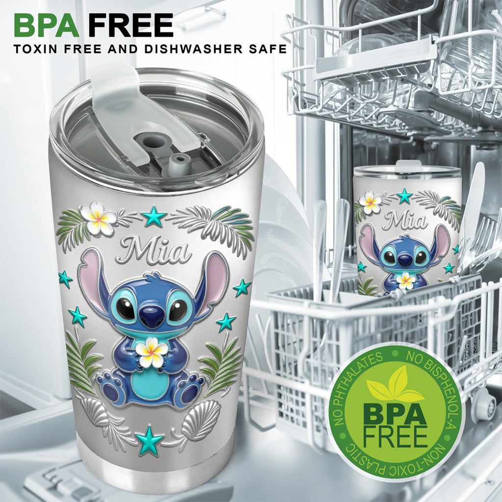 Personalized Ohana Tumbler with Custom Name - Unique Gift Tumbler GradoCreations