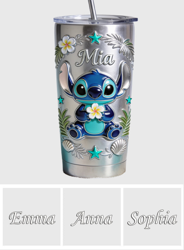 Personalized Ohana Tumbler with Custom Name - Unique Gift Tumbler GradoCreations