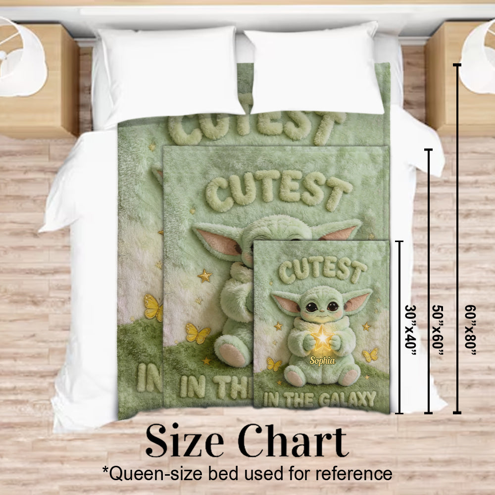 Personalized Star-Themed Baby Blanket Cute Character Gift Blanket GradoCreations