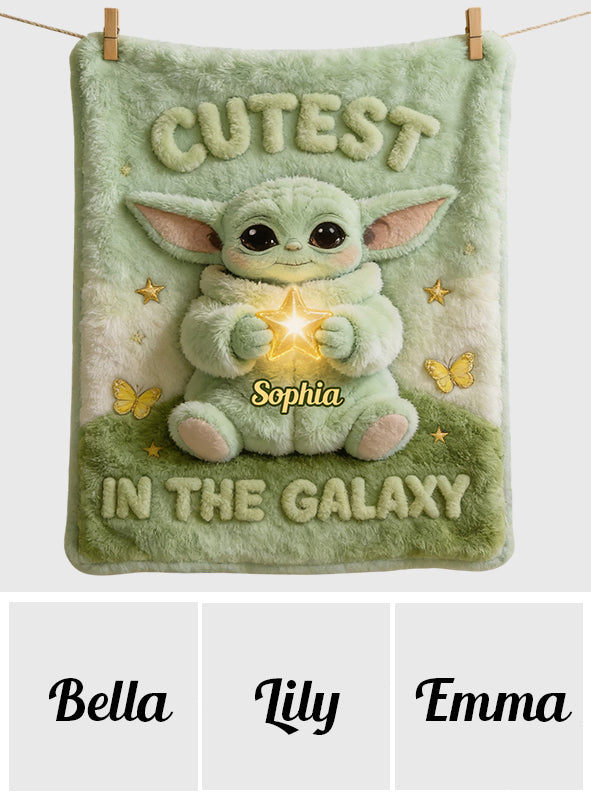 Personalized Star-Themed Baby Blanket Cute Character Gift Blanket GradoCreations