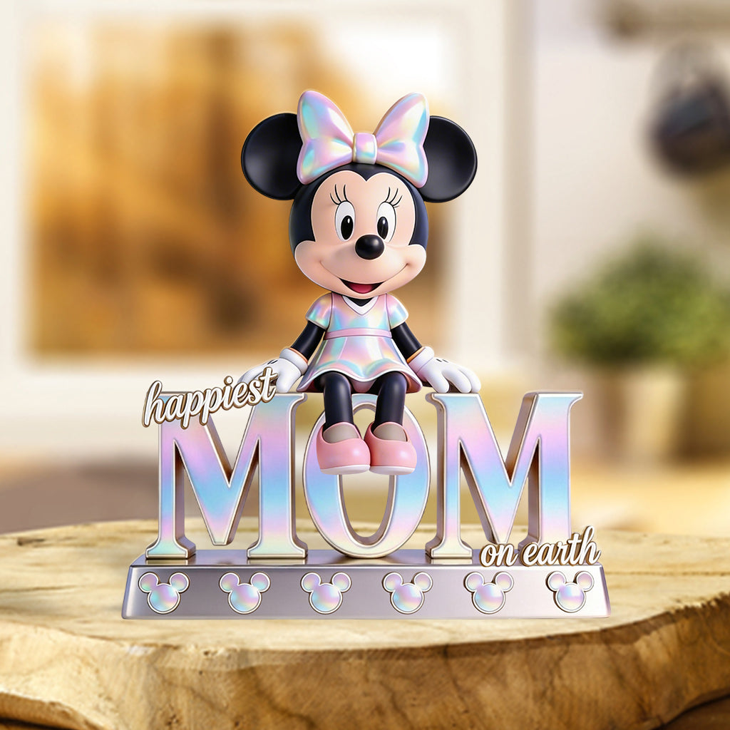 Personalized Acrylic Plaque Happiest Mom Nana Gift for Mother Custom Shaped Acrylic Plaque GradoCreations