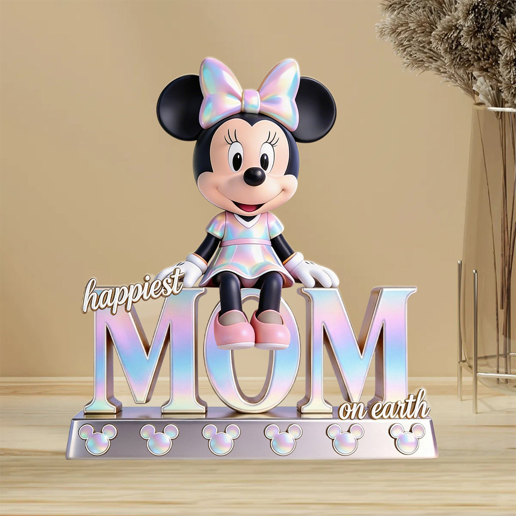 Personalized Acrylic Plaque Happiest Mom Nana Gift for Mother Custom Shaped Acrylic Plaque GradoCreations