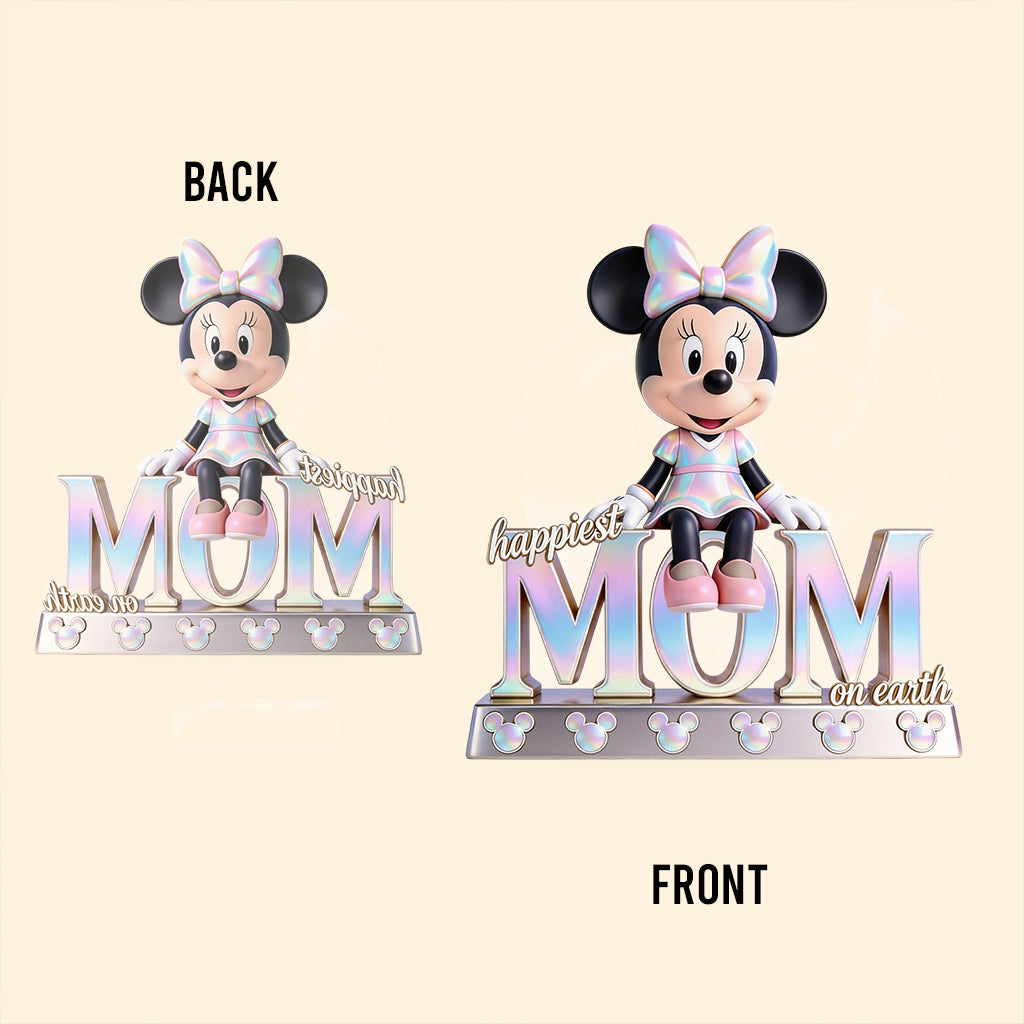 Personalized Acrylic Plaque Happiest Mom Nana Gift for Mother Custom Shaped Acrylic Plaque GradoCreations