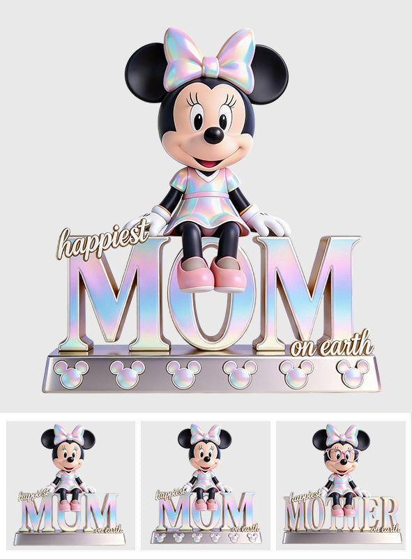 Personalized Acrylic Plaque Happiest Mom Nana Gift for Mother Custom Shaped Acrylic Plaque GradoCreations