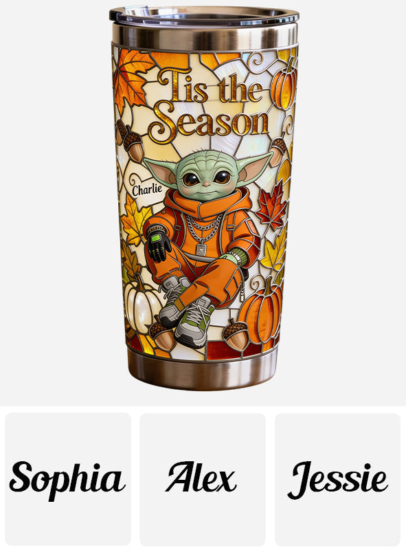 Personalized Tumbler with Autumn Theme Custom Name Gift for Any Occasion Tumbler GradoCreations