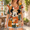 Personalized Cartoon Magical Mouse V-Neck T-Shirt Gift for Fall Fully Printed V-Neck T-Shirt GradoCreations