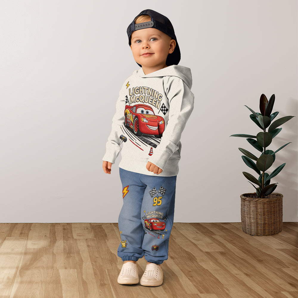Personalized Kids Hoodie & Jogger Set Racing Adventure Gift Kid Hoodie & Kid Jogger Sweatpants GradoCreations