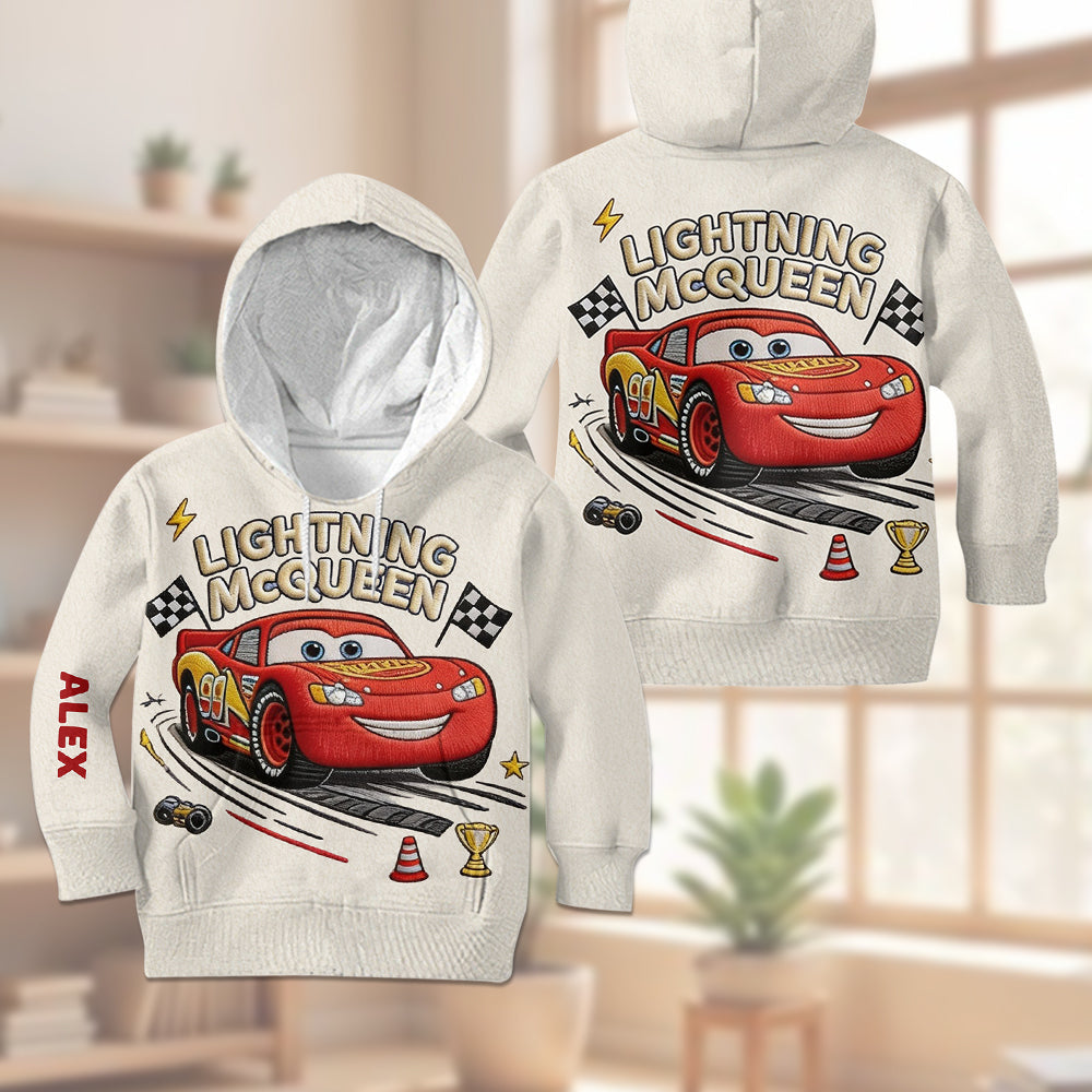 Personalized Kids Hoodie & Jogger Set Racing Adventure Gift Kid Hoodie & Kid Jogger Sweatpants GradoCreations