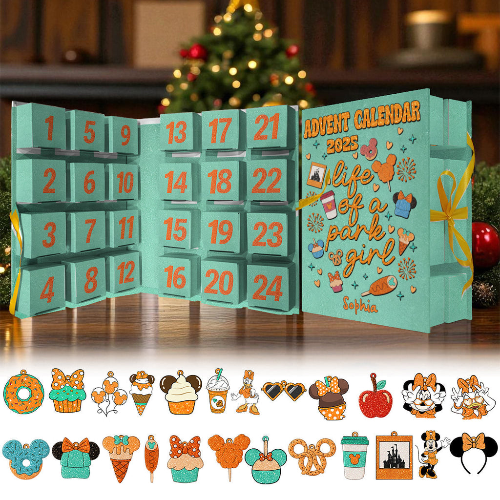 Personalized Advent Calendar with Ornaments for Kids | Christmas Countdown Gift Folded Advent Calendar With Ornaments GradoCreations