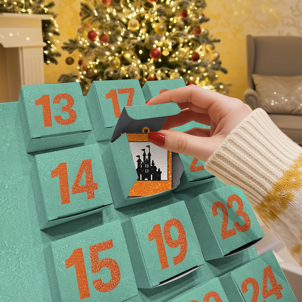 Personalized Advent Calendar with Ornaments for Kids | Christmas Countdown Gift Folded Advent Calendar With Ornaments GradoCreations