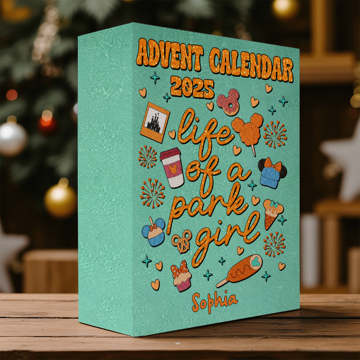 Personalized Advent Calendar with Ornaments for Kids | Christmas Countdown Gift Folded Advent Calendar With Ornaments GradoCreations