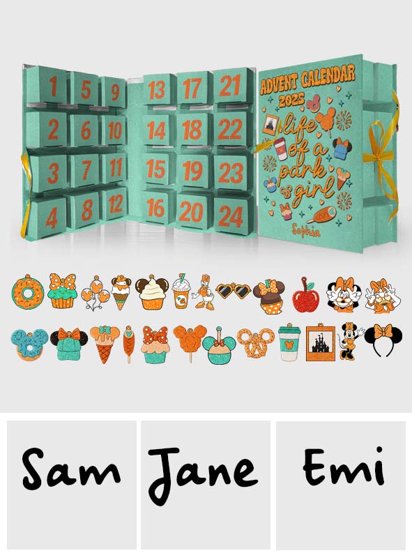 Personalized Advent Calendar with Ornaments for Kids | Christmas Countdown Gift Folded Advent Calendar With Ornaments GradoCreations