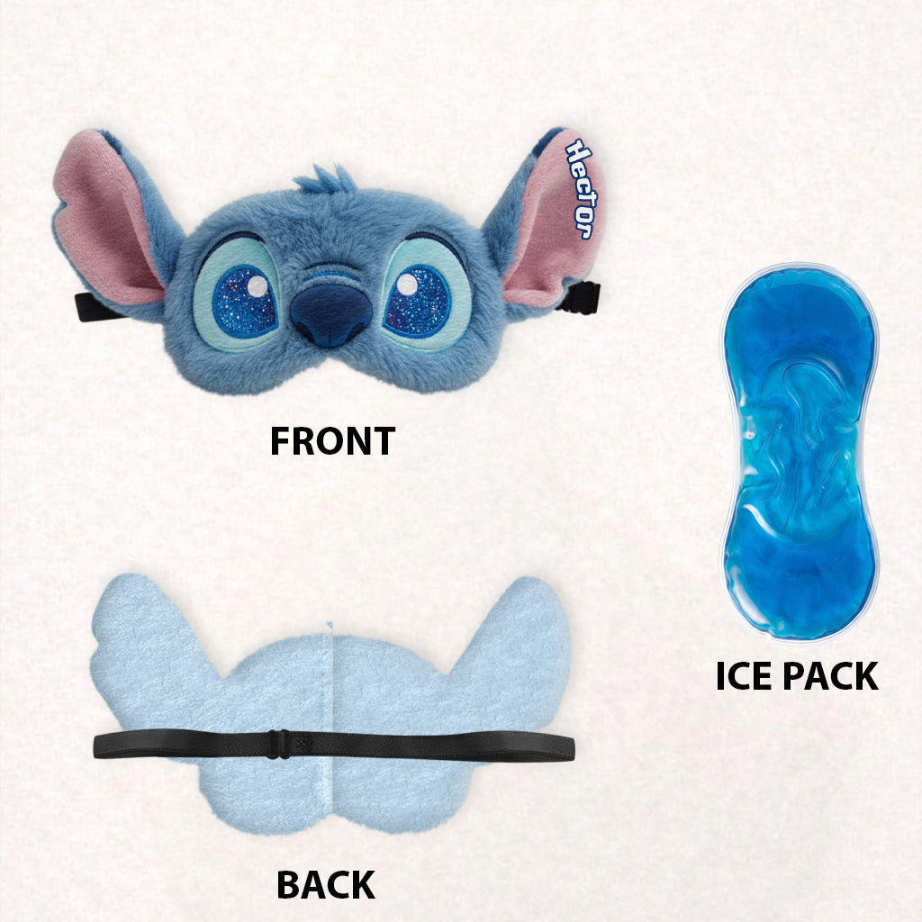 Personalized Ohana Cooling Sleep Mask Custom Name Gift for Kids Cooling Sleep Mask GradoCreations
