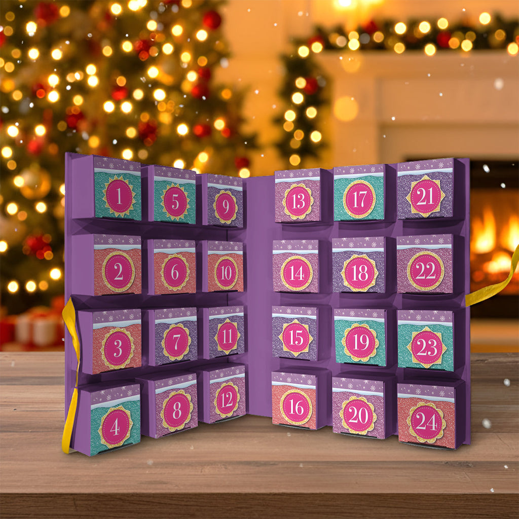 Personalized Disney Princess Advent Calendar with Ornaments for Kids Folded Advent Calendar With Ornaments GradoCreations